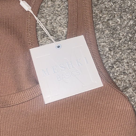 Meshki Ribbed Thong Racerback Bodysuit - Picture 2 of 7